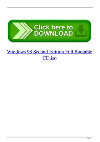 Windows 98 full bootable iso torrent